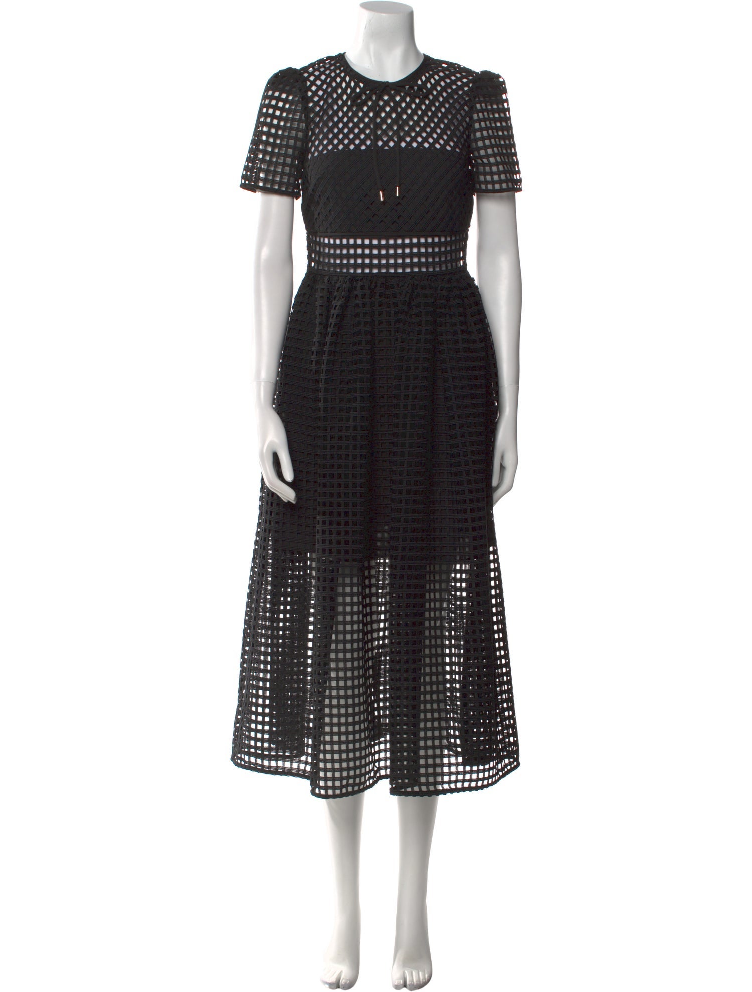 Self-Portrait Lace Pattern Long Dress