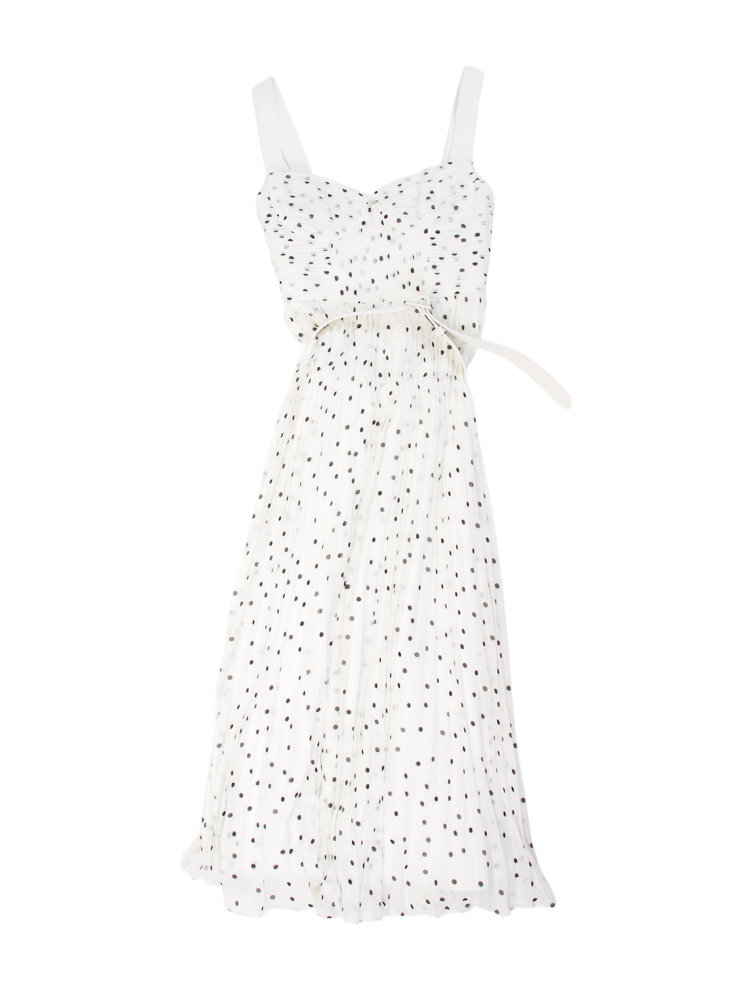 Self-Portrait Polka Dot Print Long Dress