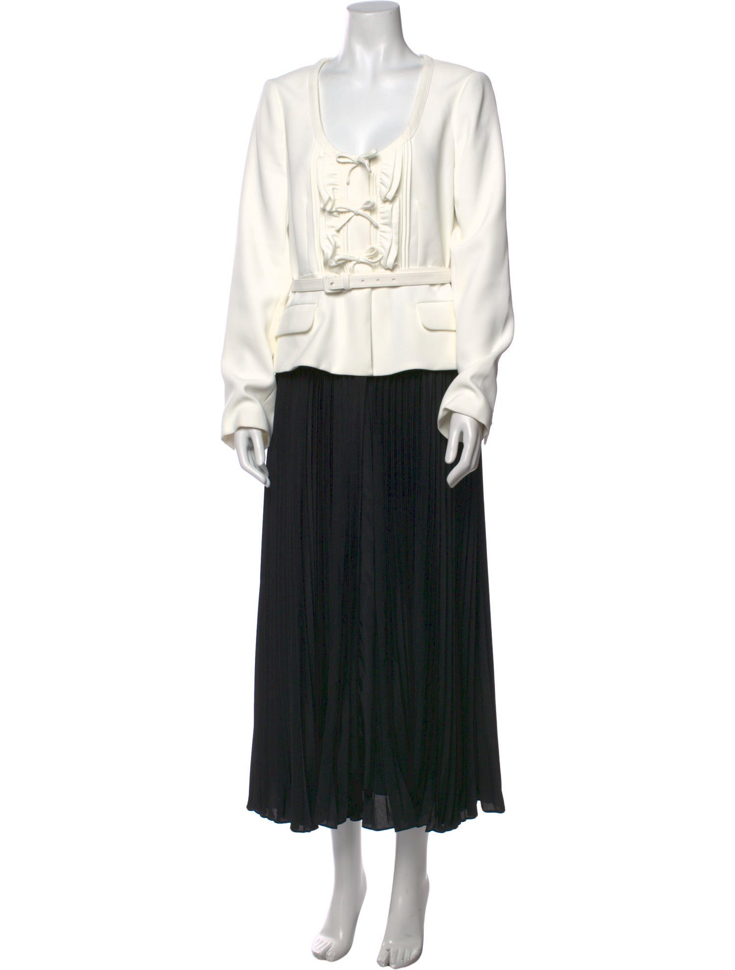 Self-Portrait V-Neck Long Dress