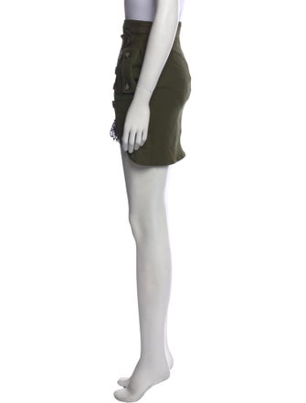 Self-Portrait Lace Trim Embellishment Mini Skirt