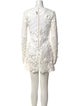 Self-Portrait Lace Pattern Mini Dress