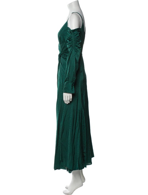 Self-Portrait V-Neck Long Dress