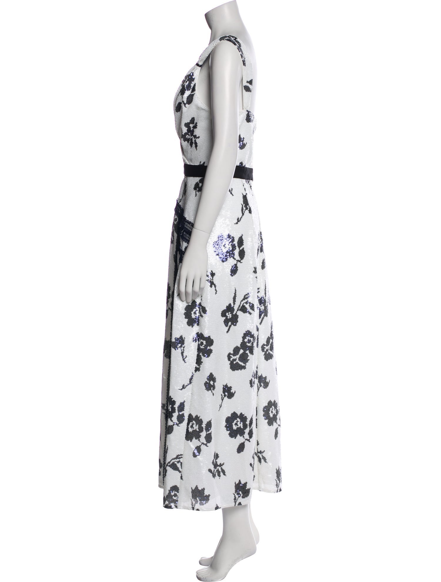 Self-Portrait Nylon Long Dress