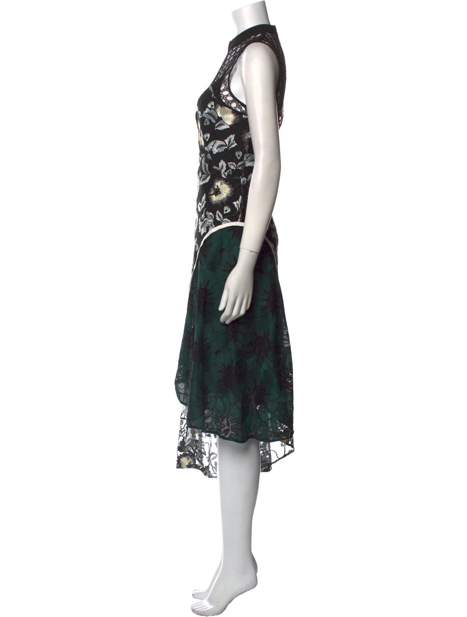 Self-Portrait Floral Print Long Dress