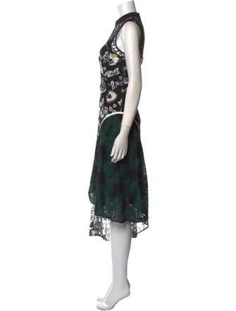 Self-Portrait Floral Print Long Dress