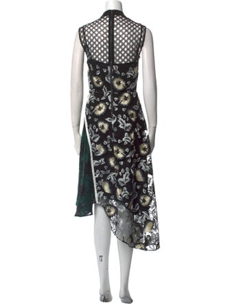 Self-Portrait Floral Print Long Dress