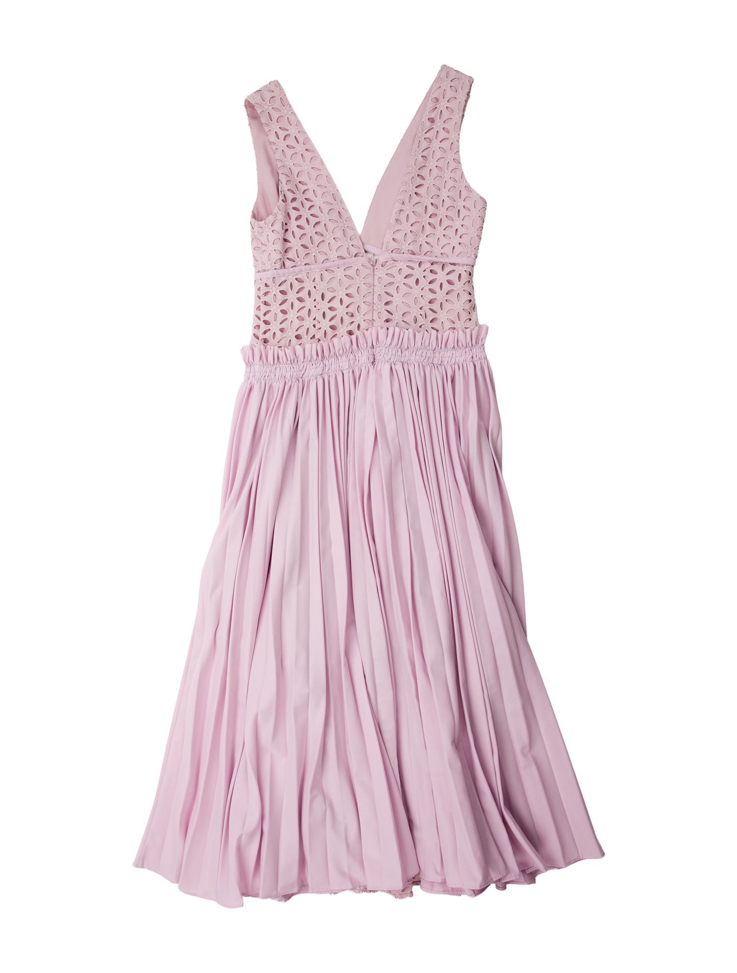 Self-Portrait V-Neck Midi Length Dress