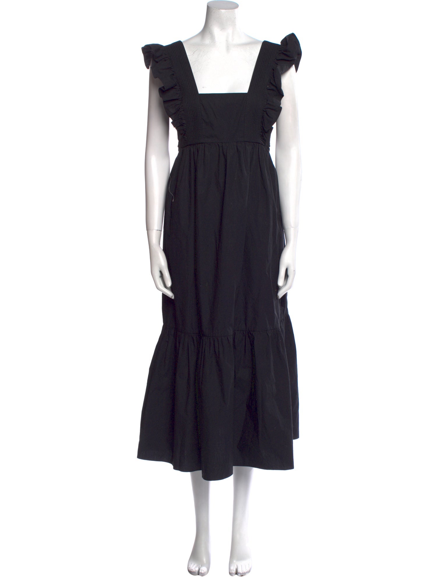 Self-Portrait Square Neckline Long Dress