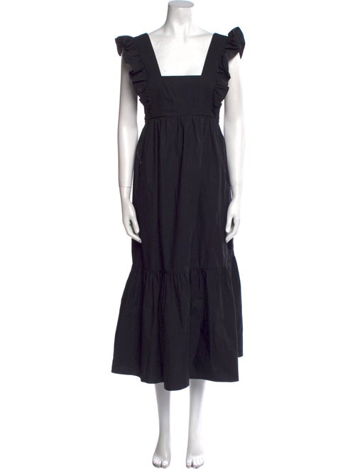 Self-Portrait Square Neckline Long Dress