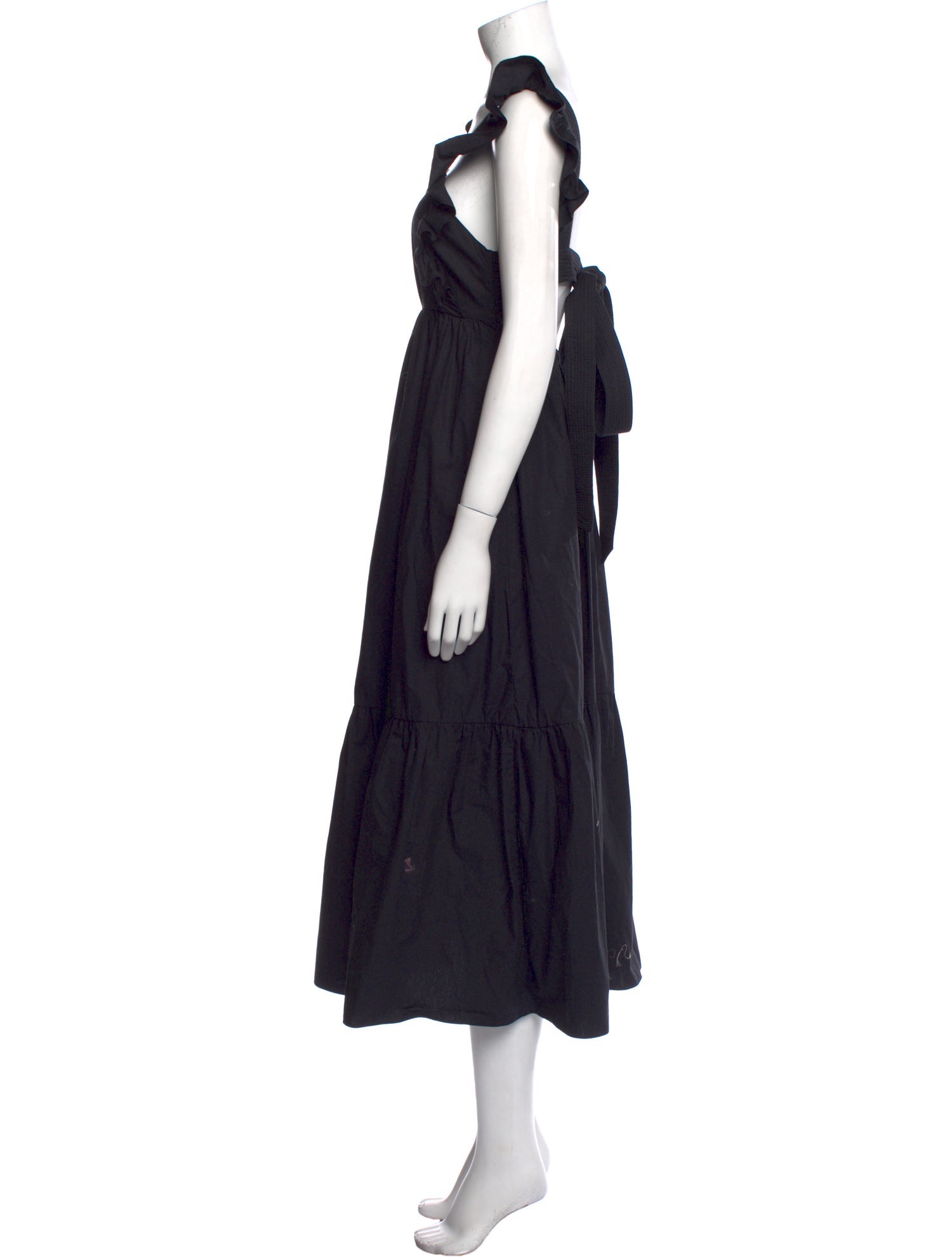 Self-Portrait Square Neckline Long Dress