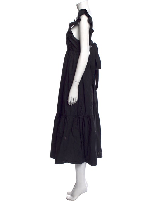 Self-Portrait Square Neckline Long Dress