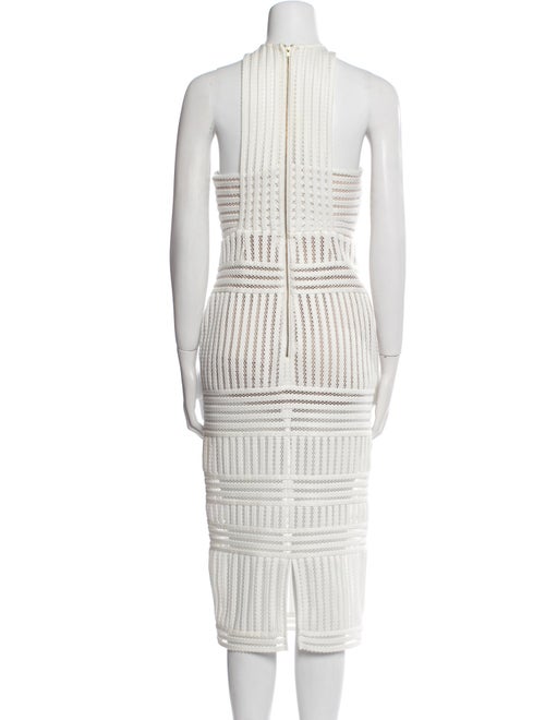 Self-Portrait Crew Neck Midi Length Dress