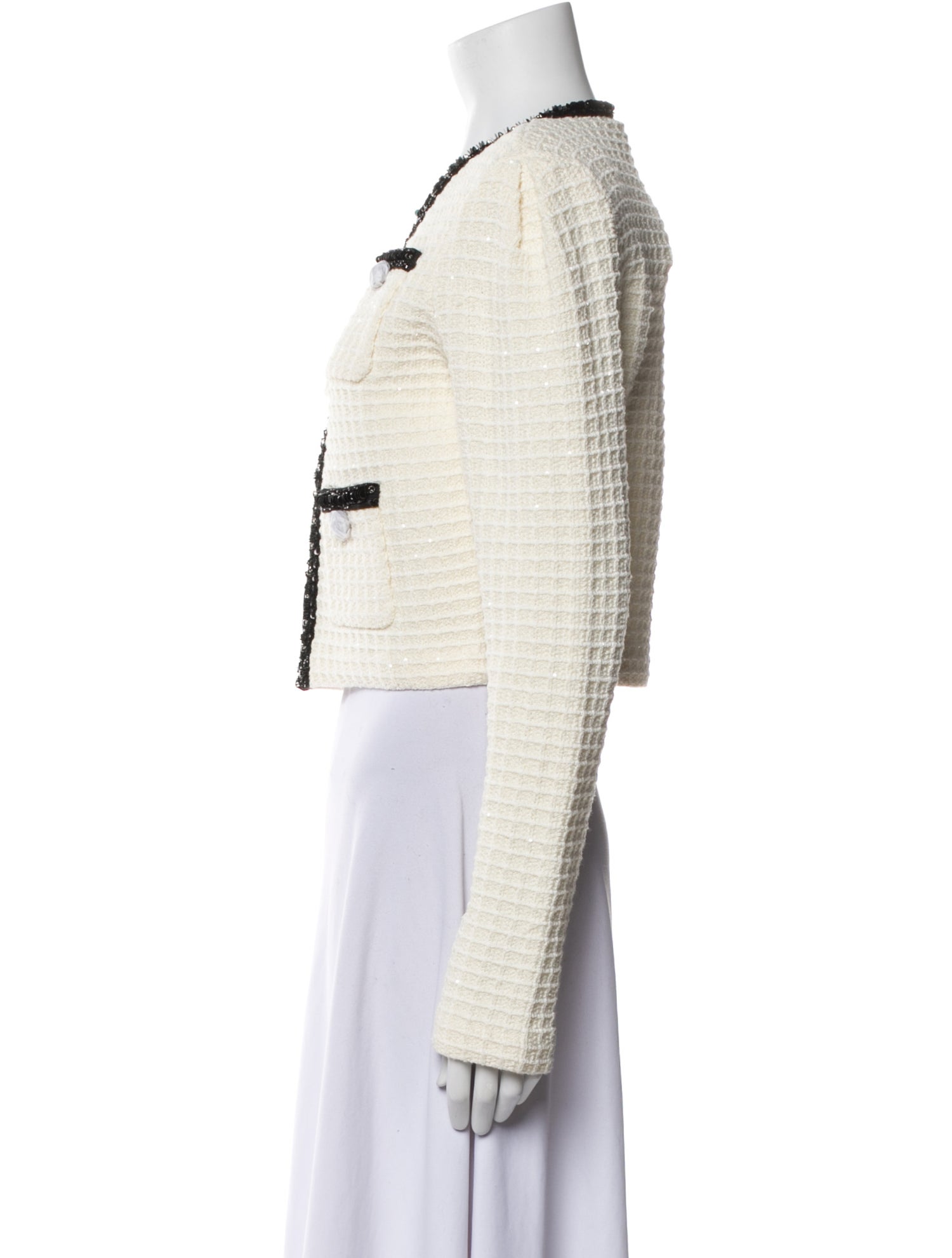 Self-Portrait Tweed Pattern Evening Jacket w/ Tags