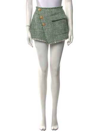 Self-Portrait Printed Mini Shorts