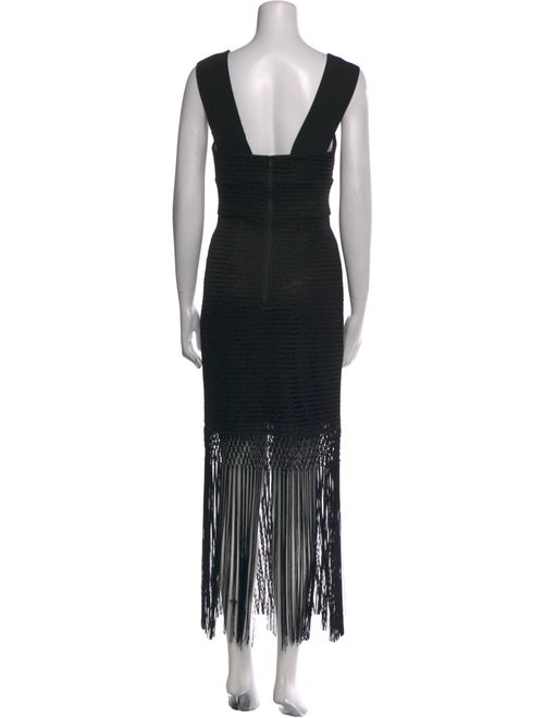 Self-Portrait Square Neckline Long Dress