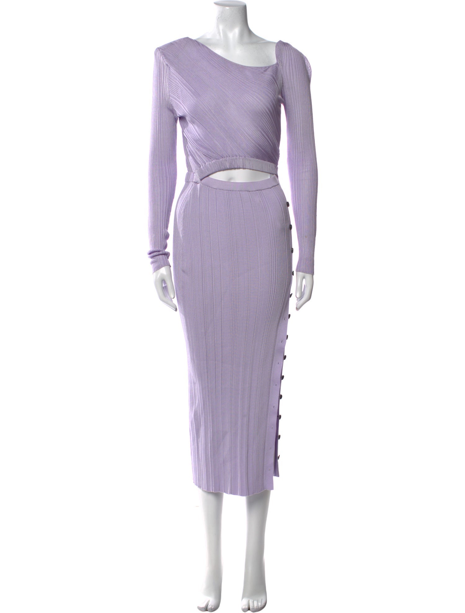 Self-Portrait Bateau Neckline Long Dress