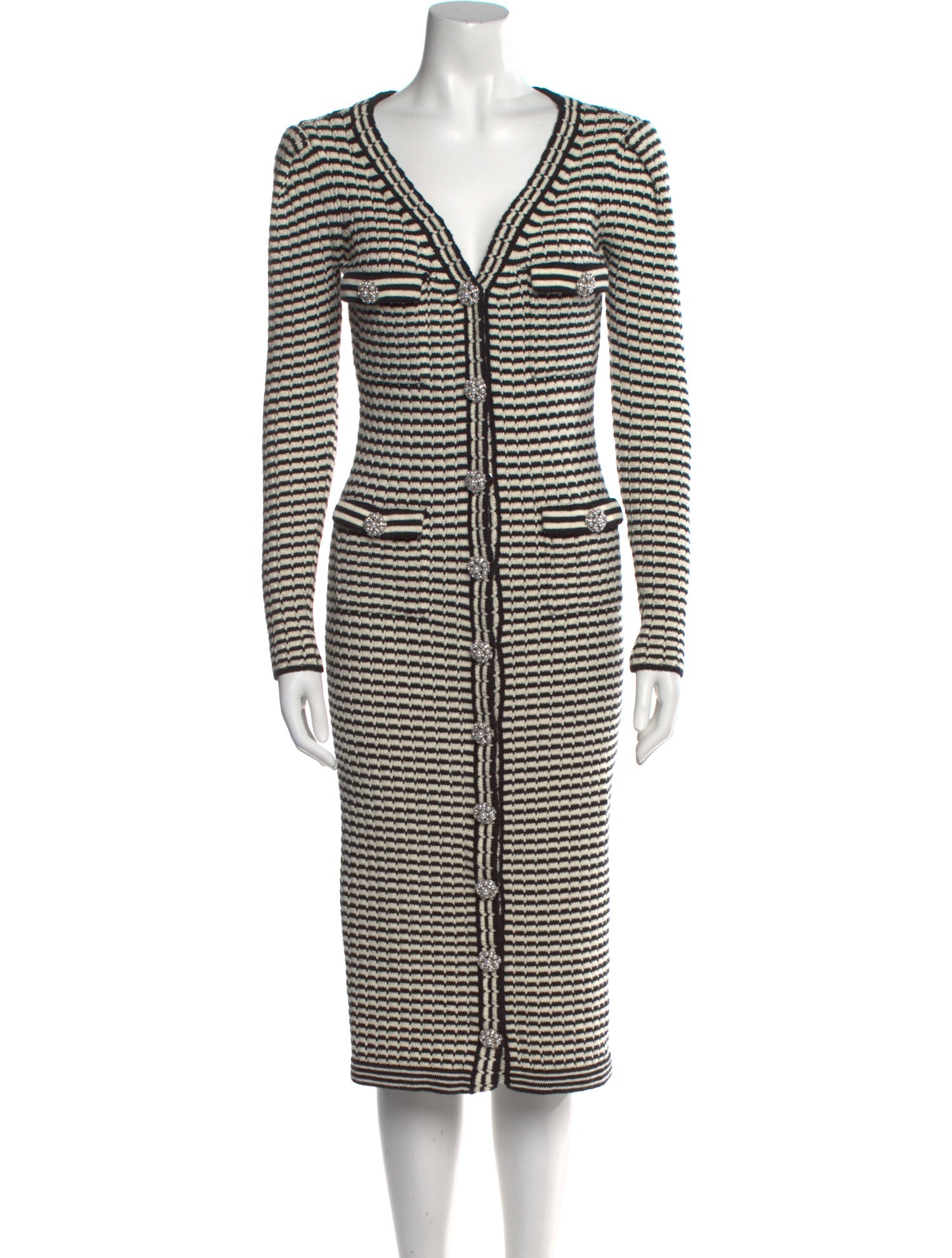 Self-Portrait Striped Mini Dress