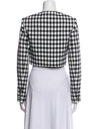 Self-Portrait Plaid Print Evening Jacket