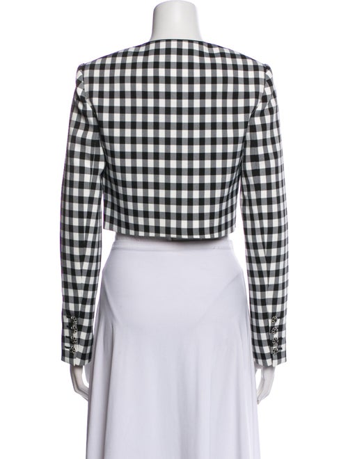 Self-Portrait Plaid Print Evening Jacket