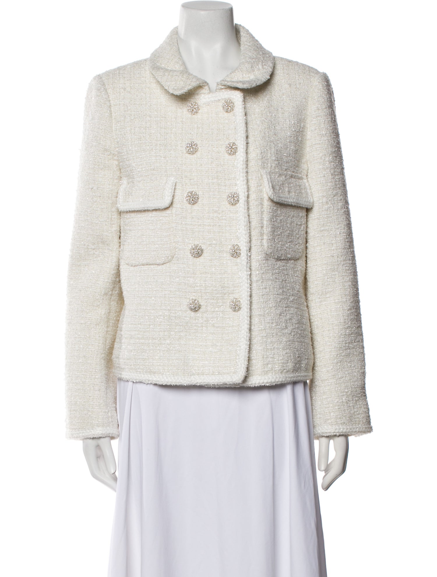 Self-Portrait Tweed Pattern Jacket