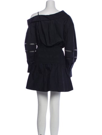 Self-Portrait V-Neck Mini Dress