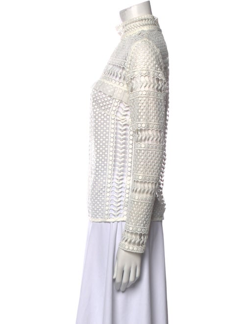 Self-Portrait Turtleneck Long Sleeve Blouse