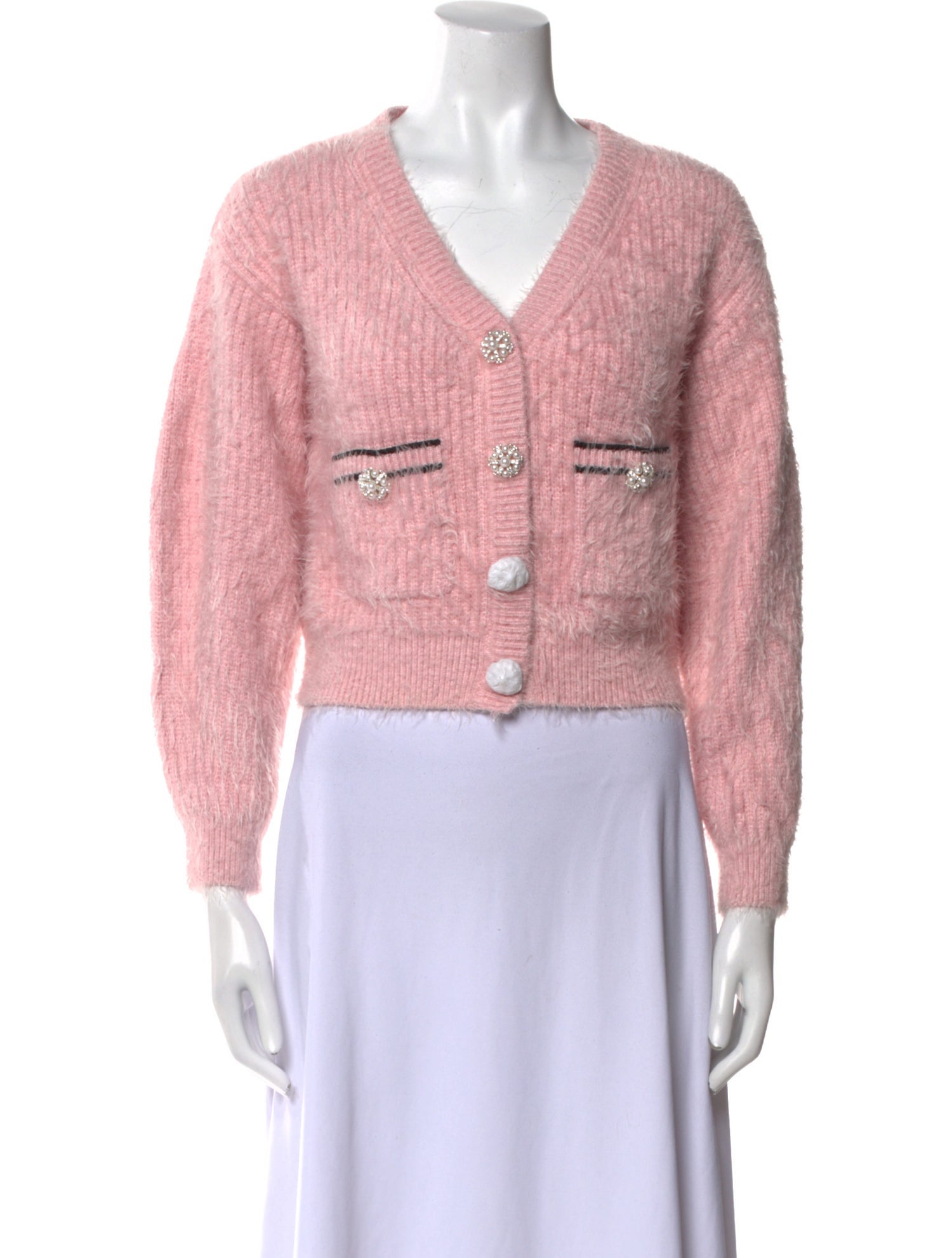 Self-Portrait V-Neck Sweater w/ Tags