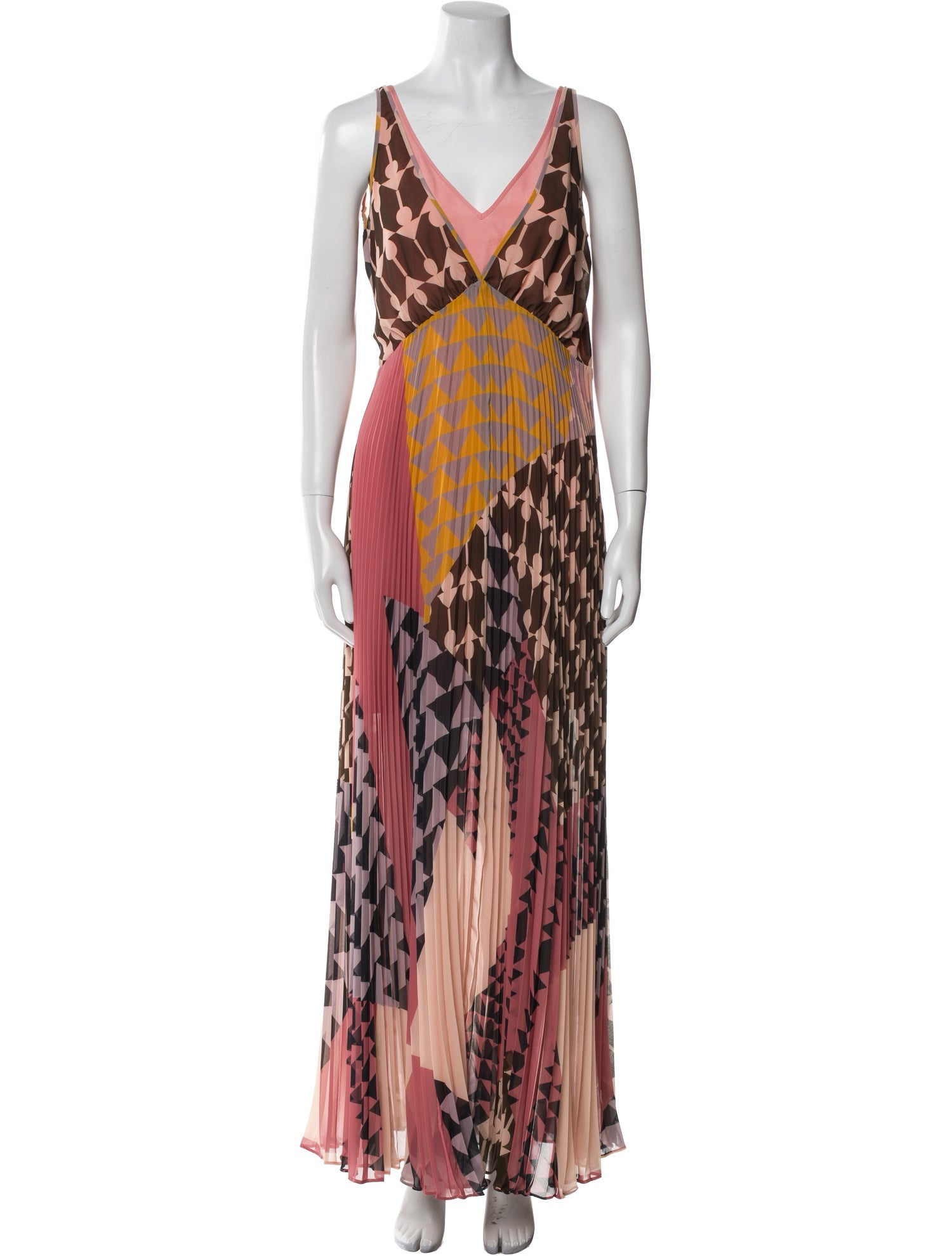 Self-Portrait Printed Long Dress