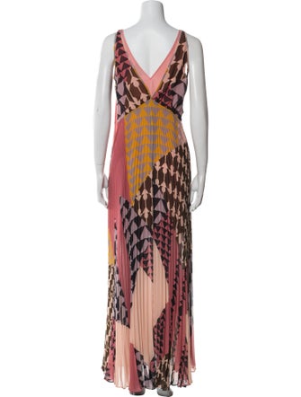 Self-Portrait Printed Long Dress