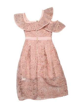 Self-Portrait Lace Pattern Knee-Length Dress