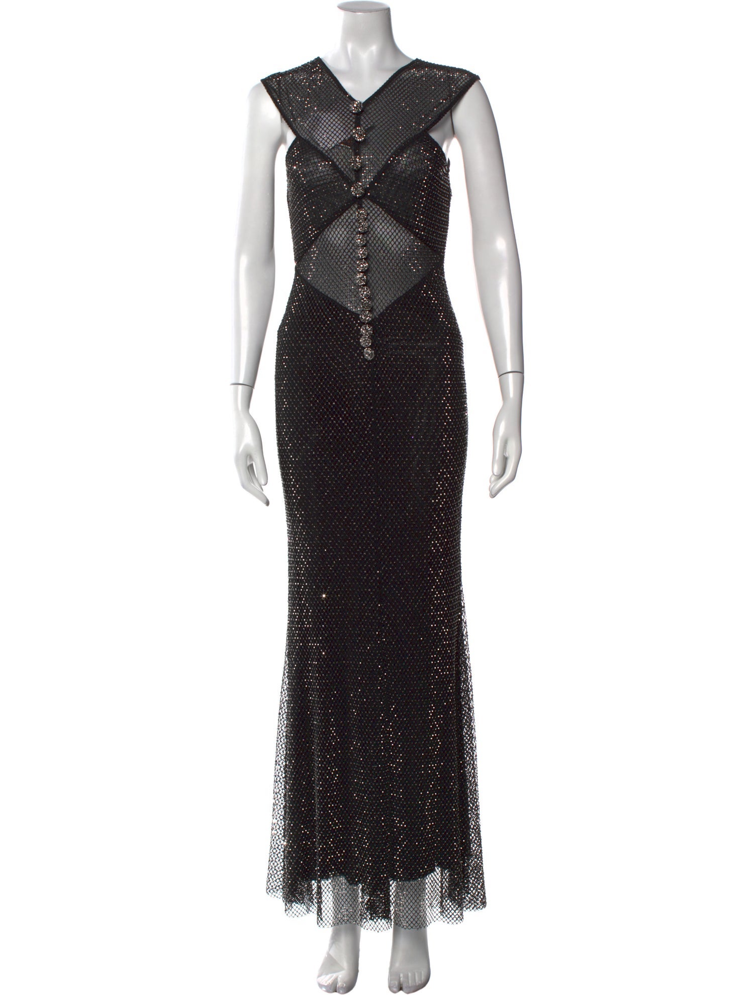 Self-Portrait V-Neck Long Dress w/ Tags