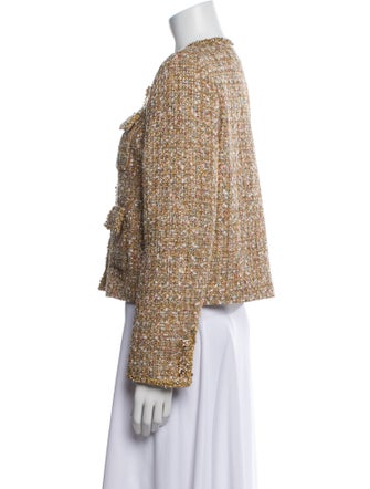 Self-Portrait Tweed Pattern Jacket