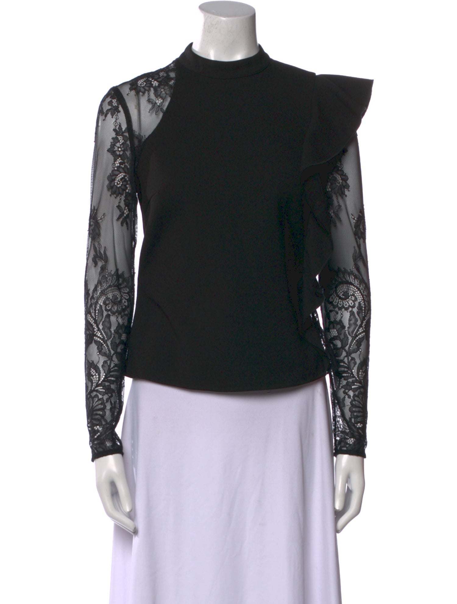 Self-Portrait 2012 Mock Neck Blouse