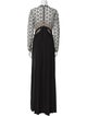 Self-Portrait Lace Pattern Long Dress