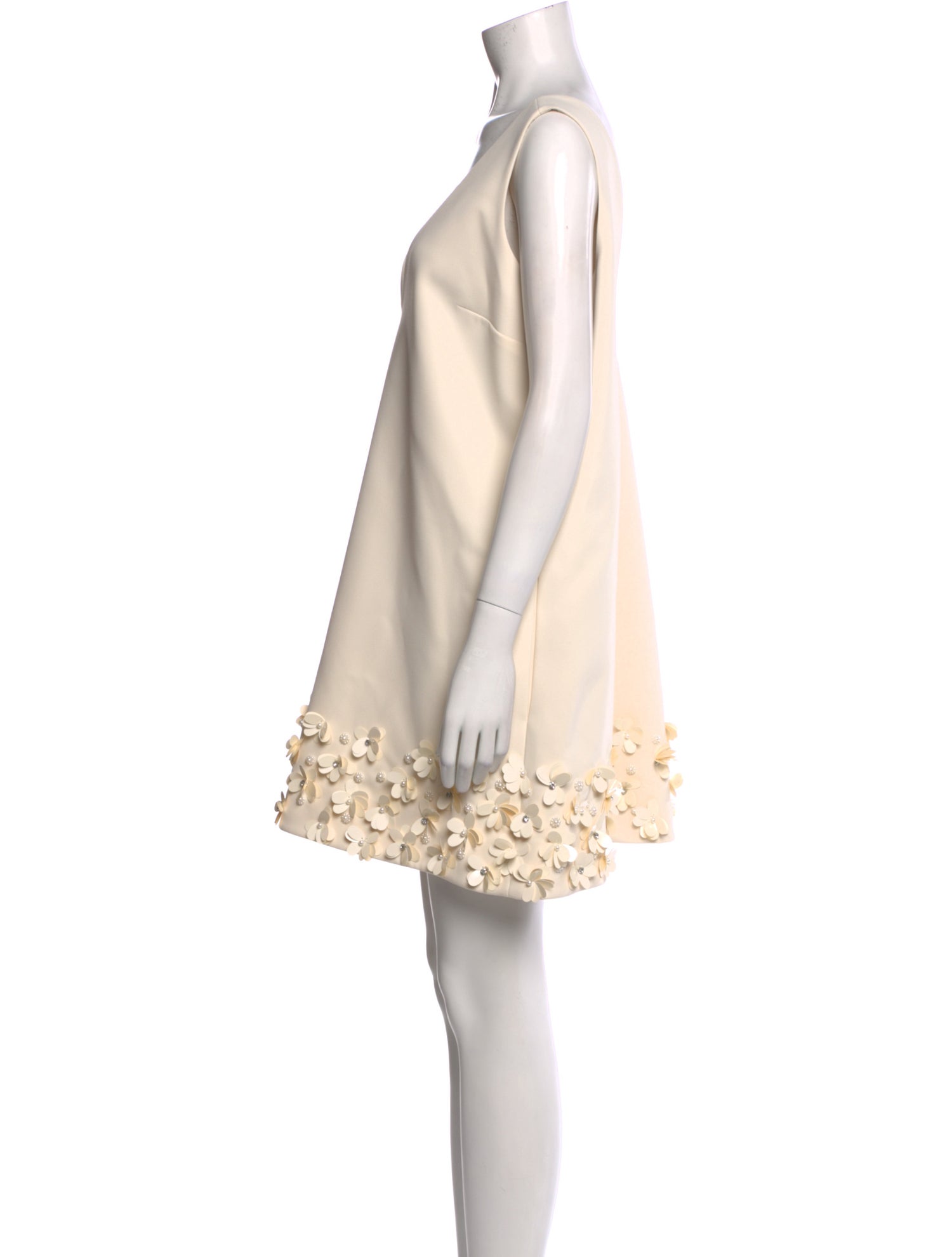 Self-Portrait V-Neck Mini Dress