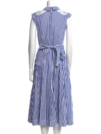 Self-Portrait Striped Long Dress