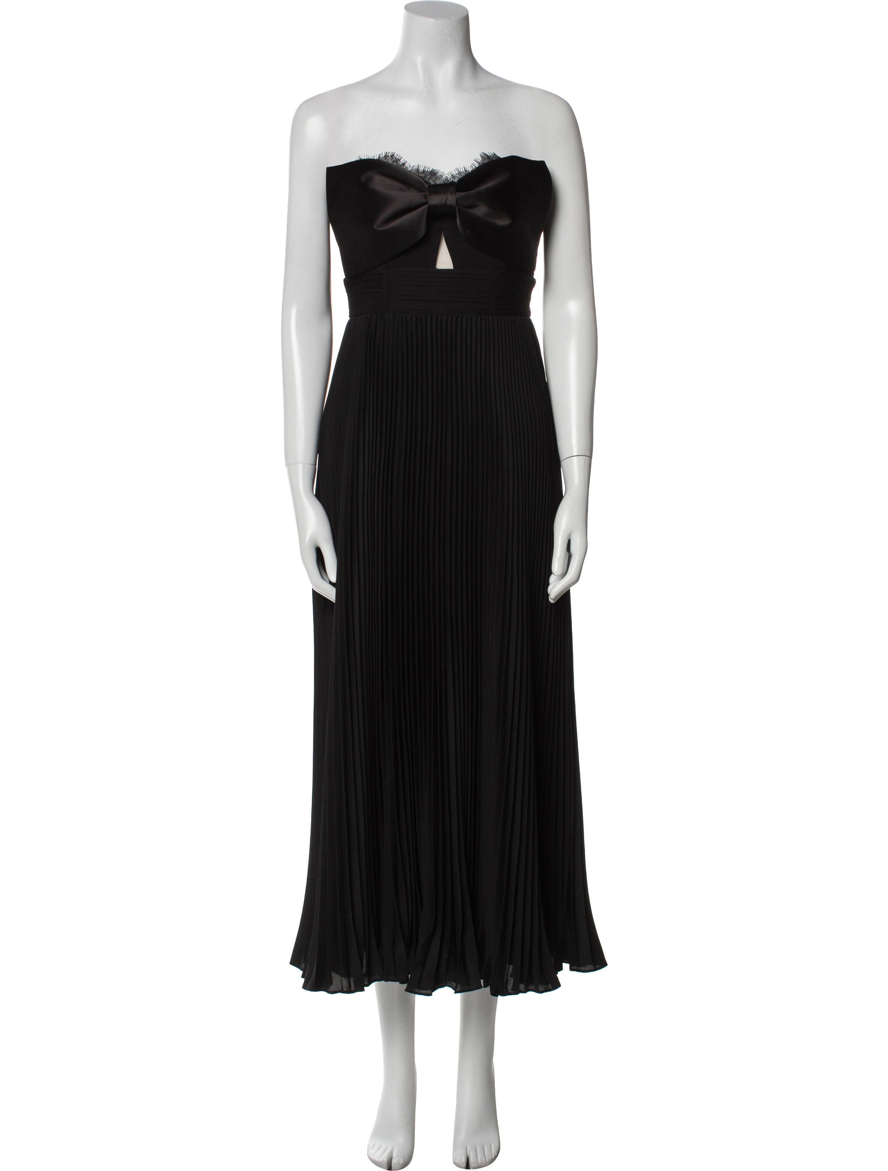 Self-Portrait Strapless Midi Length Dress