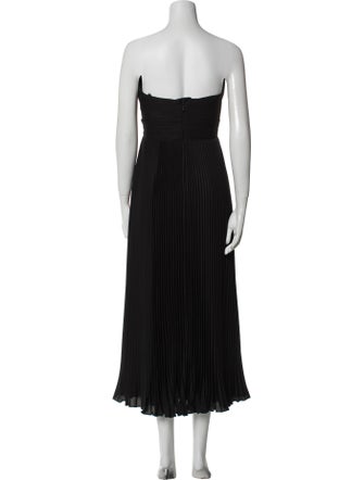 Self-Portrait Strapless Midi Length Dress