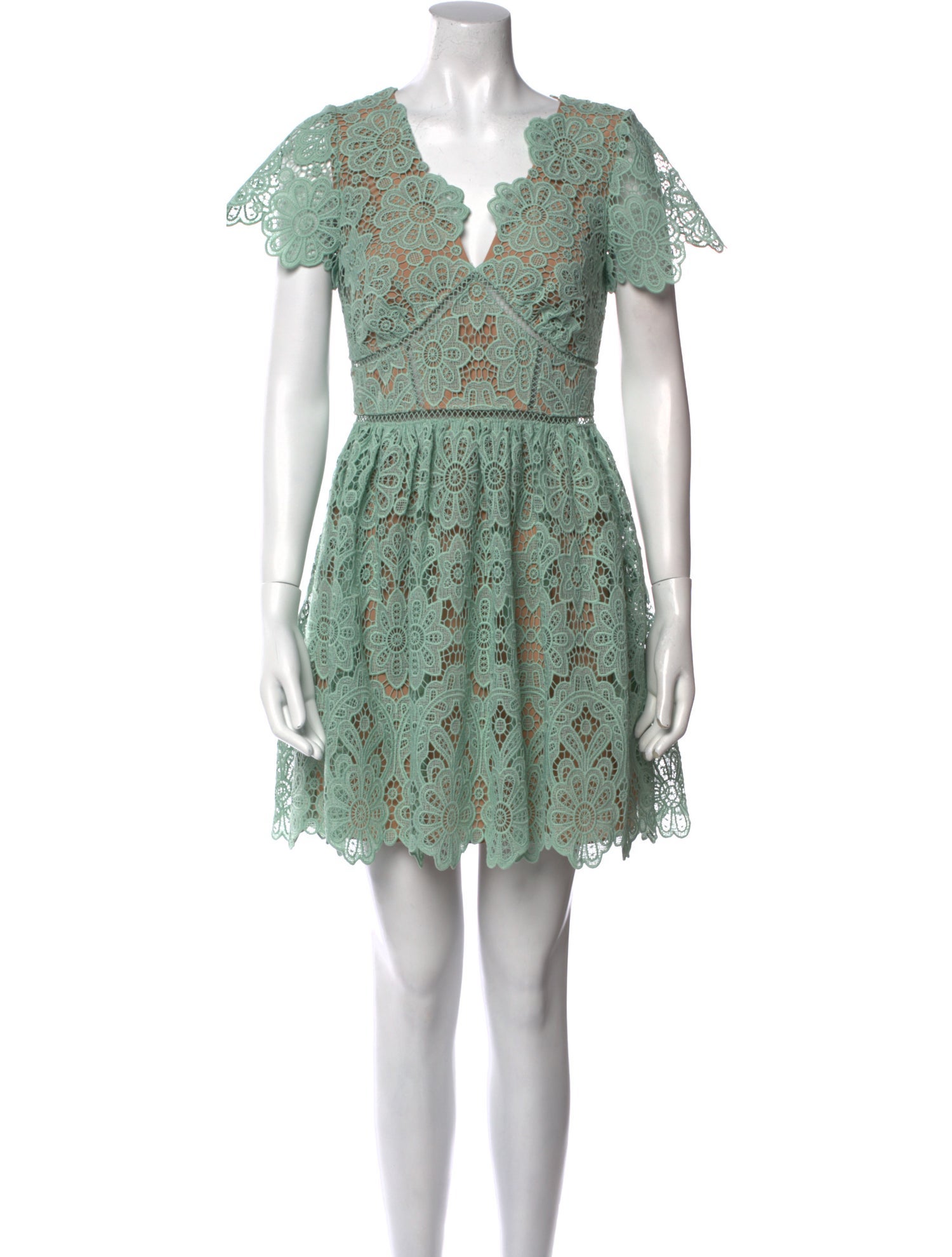 Self-Portrait Lace Pattern Mini Dress w/ Tags