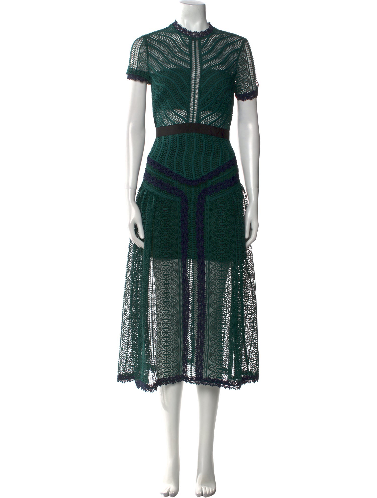 Self-Portrait Lace Pattern Long Dress w/ Tags