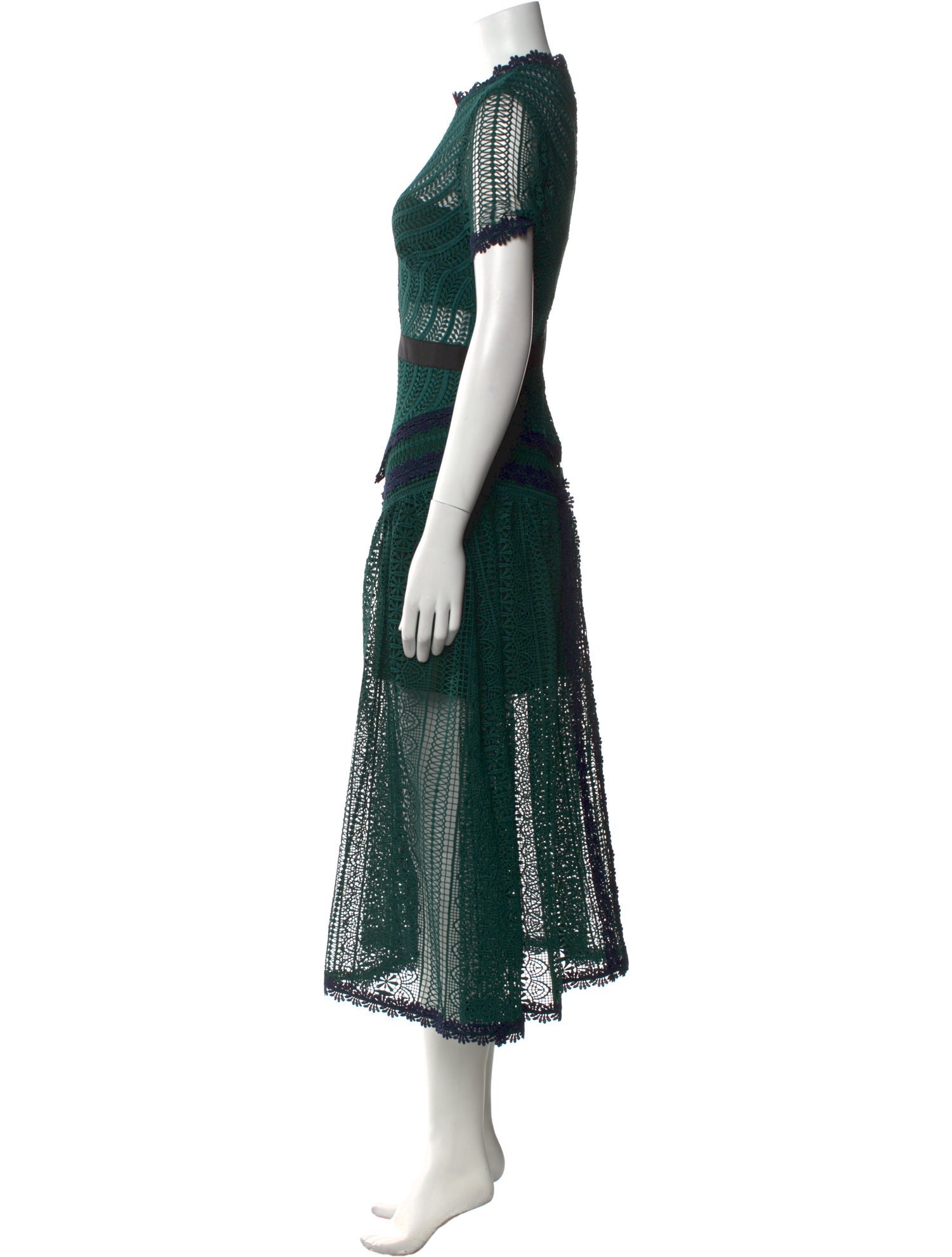 Self-Portrait Lace Pattern Long Dress w/ Tags