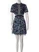Self-Portrait Floral Print Mini Dress