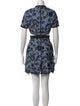 Self-Portrait Floral Print Mini Dress