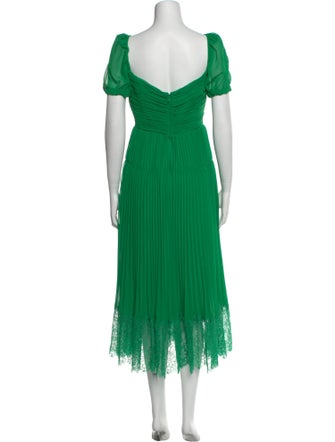 Self-Portrait Square Neckline Long Dress