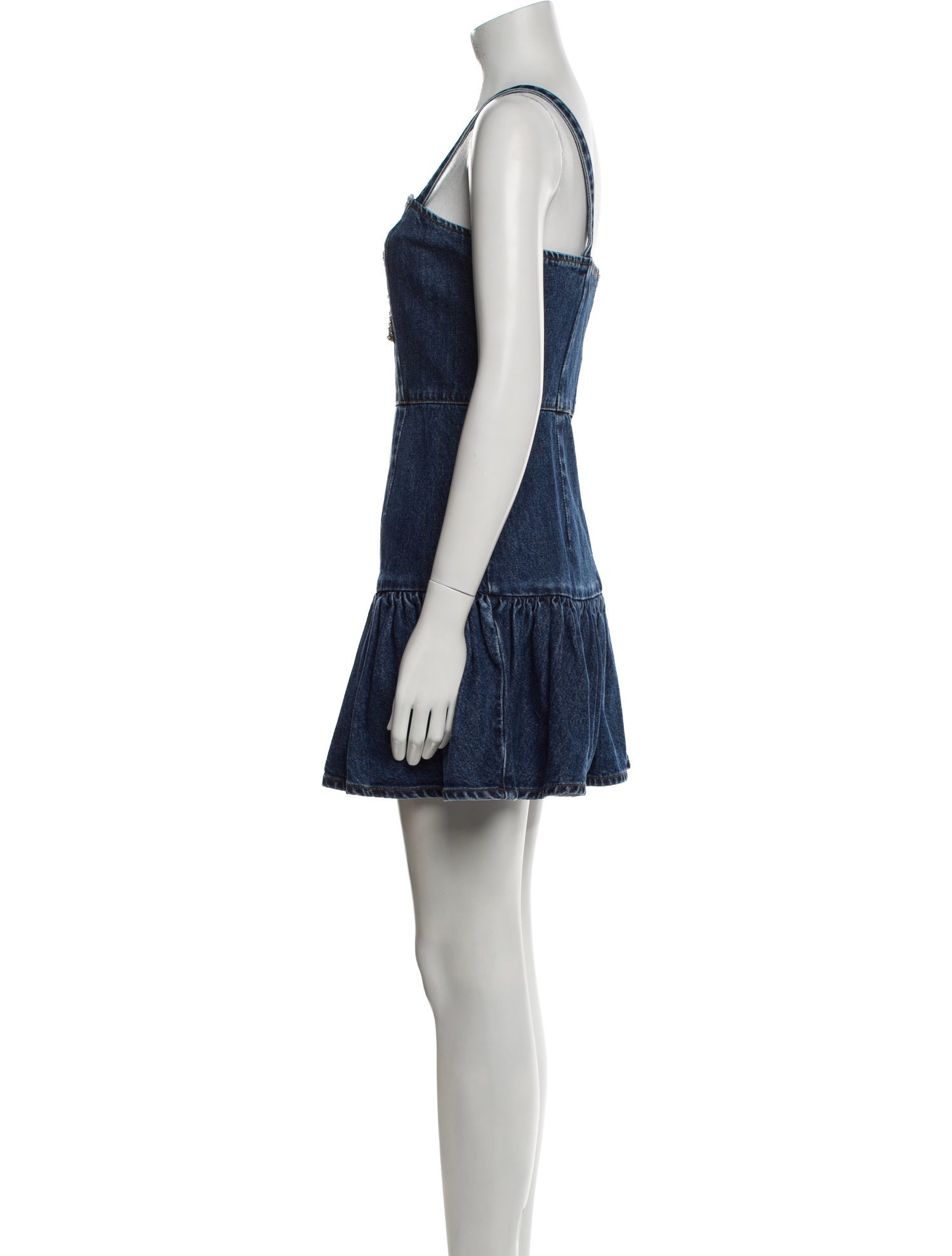 Self-Portrait Square Neckline Mini Dress