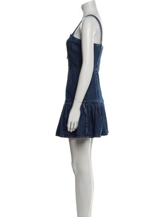 Self-Portrait Square Neckline Mini Dress