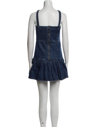 Self-Portrait Square Neckline Mini Dress