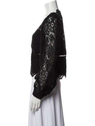 Self-Portrait Lace Pattern Evening Jacket