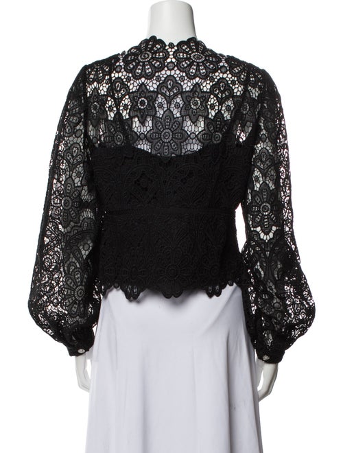 Self-Portrait Lace Pattern Evening Jacket