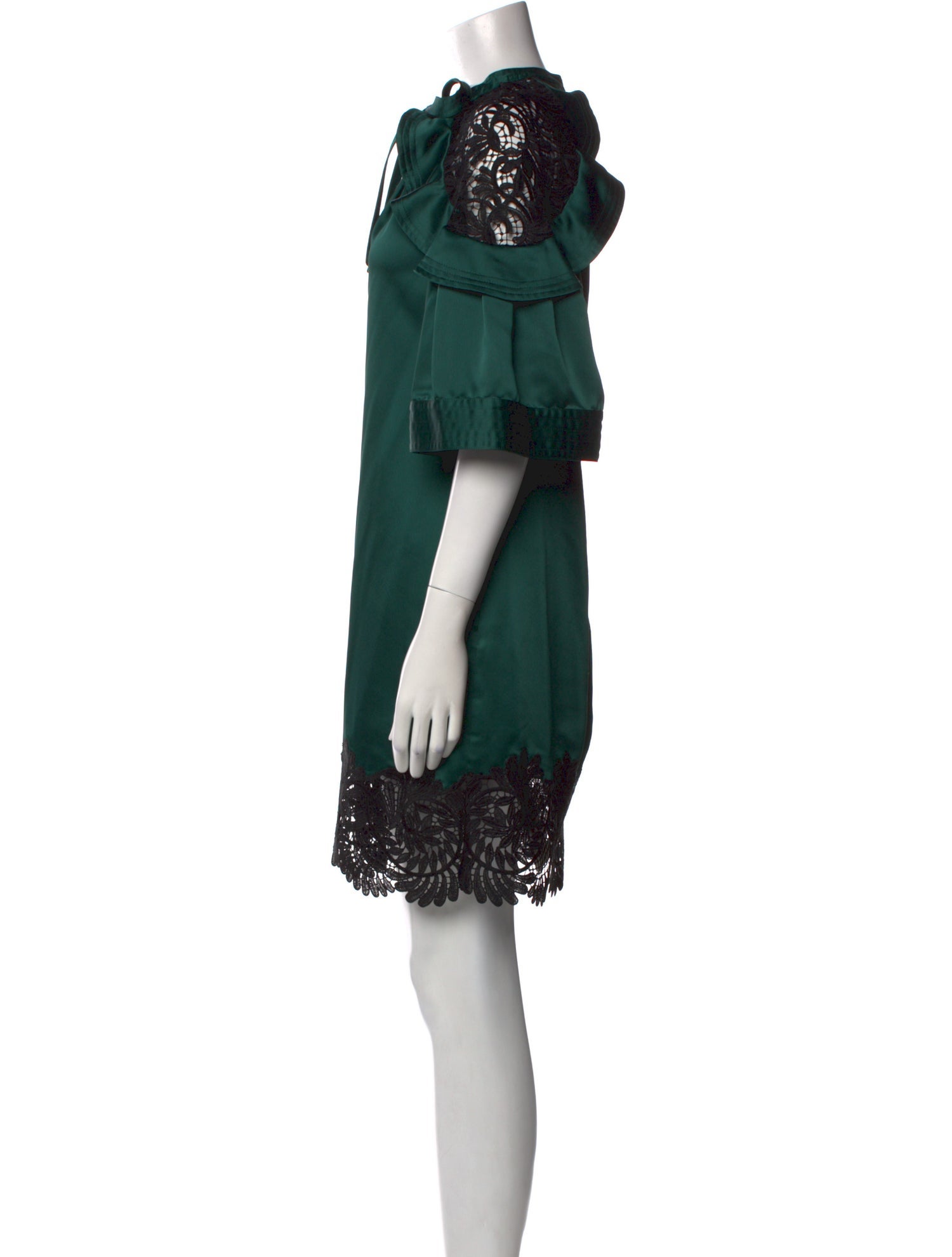 Self-Portrait Crew Neck Mini Dress